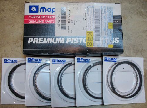 Mopar piston ring box of 5 #04773023 ~ genuine oem parts jeep/chrysler/dodge