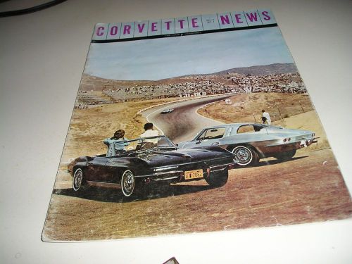 1963 original rare volume 6 # 1  corvette news magazine manual