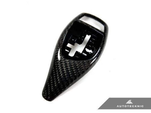 Carbon fiber sports automatic gear selector shift cover - f15 x5 f16 x6