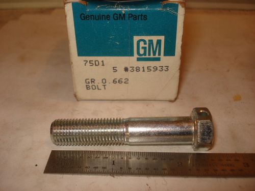 Bolt, nos gm 3815933 w/le head stamp.  62-69 chevy, camaro, chevelle, corvette