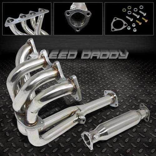 4-2-1 racing manifold header+exhaust pipe 90-91 acura integra ls/rs/gs da db b18