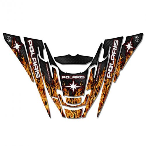 Sled wrap snowmobile decals graphics fits polaris edge rmk xc 02-10