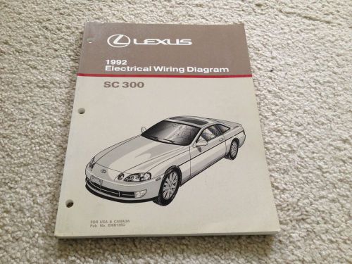 1993 lexus sc 300 sc300 electrical wiring diagram factory repair manual