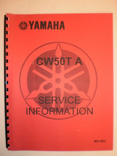 Yamaha cw50 t  jog 1987 service information manual