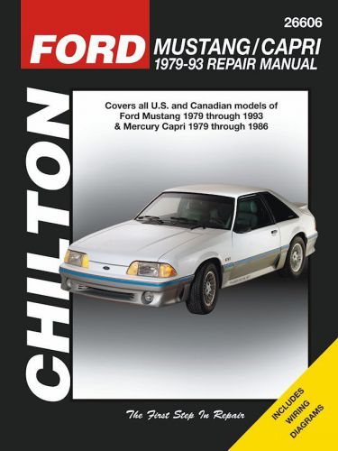 Ford mustang repair manual 1979-1993 (also covers mercury capri 1979-1986)