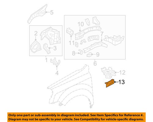 Honda oem fender-stay bracket 60634stxa00zz