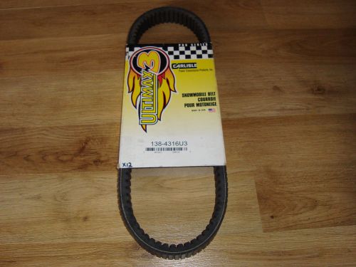 New ski doo ultimax 3 belt 138-4316u3 rev mx scandic formula