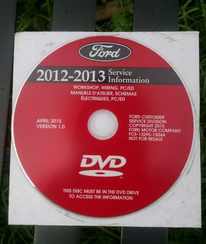 2012-2013 ford model year service manual