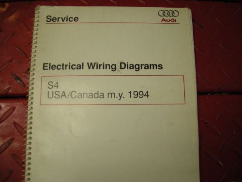 Audi wiring diagram s4 1994 factory issued free shipping