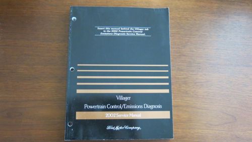 2002 ford mercury villager powertrain control emissions diagnosis service manual