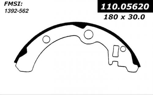 Drum brake shoe-premium brake shoes-preferred centric fits 85-89 subaru gl