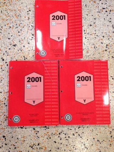 Corvette 2001 service manuals 3 book set