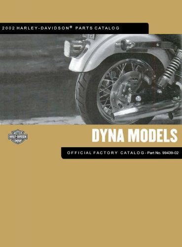 2002 harley davidson dyna models parts catalog manual pn 99439-02