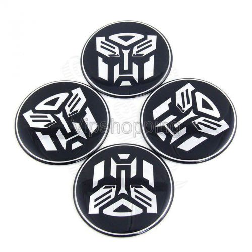 4x60mm car wheel center hub cap transformers autobots emblem badge decal sticker