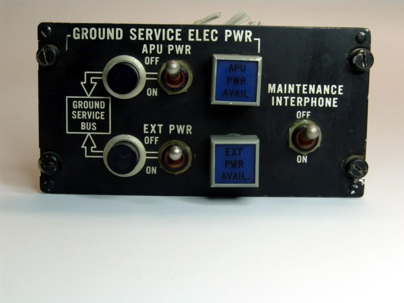 Md80 ground service overhead cockpit panel for flight simulator flightdeck md88