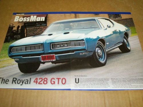 1968 pontiac royal bobcat 428 4spd gto magazine article