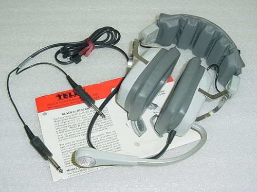 63950-000, new / nos telex d-950 aircraft pilot / co-pilot aviation headset