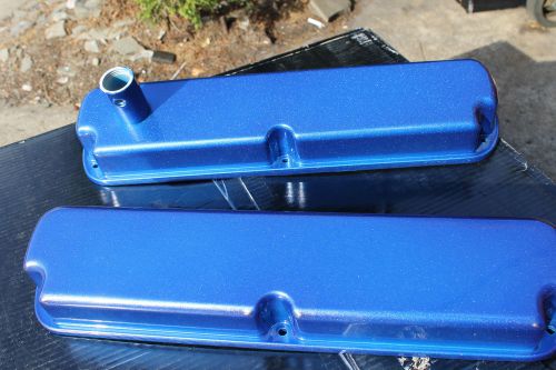 5.0 efi mustang / lincoln powder coated blue clean  valve covers