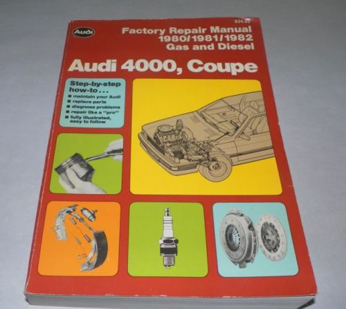 1980 1981 1982 audi 4000 coupe factory repair manual