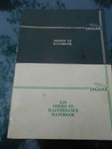 Jaguar xj 6 series iii original owner&#039;s &amp; maintenance handbooks / manuals 1983