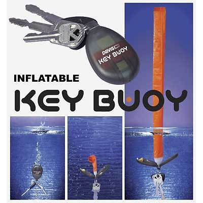 Key buoy self inflating key ring boat key inflates automatically in water