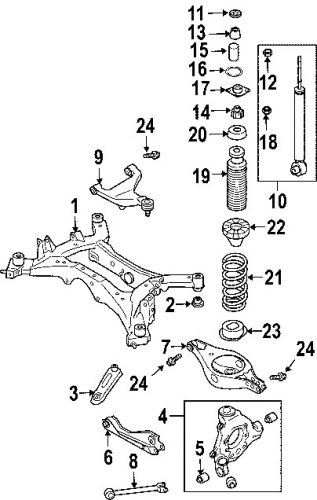 Nissan 55080ag005 genuine oem mount bolt