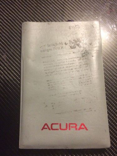 91 acura integra ls original manual warranties paperwork oem