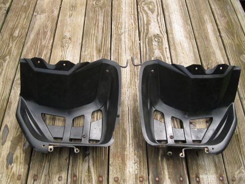 Bombardier ds650 ds 650 atv 2x4 oem foot well heel guards set fender support