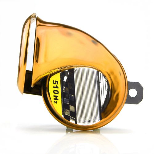 40w gold mini loud electronic snail horn for auto motorcycle loud voice speaker