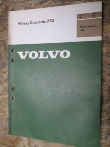 1976 volvo 260 wiring diagrams factory service manual repair shop