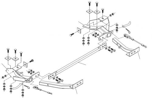 Roadmaster 445-18 xl tow bar base plate bracket mercury