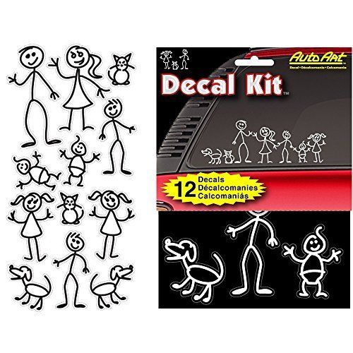 Chroma graphics chroma 5309 stick people decal kit, 12 piece