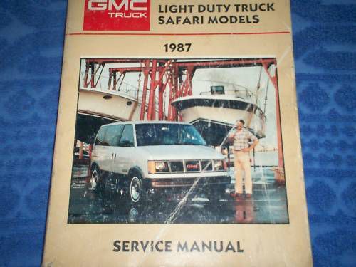 1987 gmc light duty truck safari models service manual