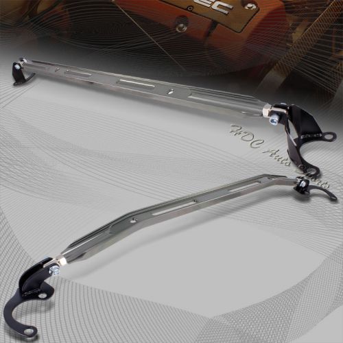 For 1993-1997 honda del sol gun metal aluminum upper front+rear strut bar 2pcs