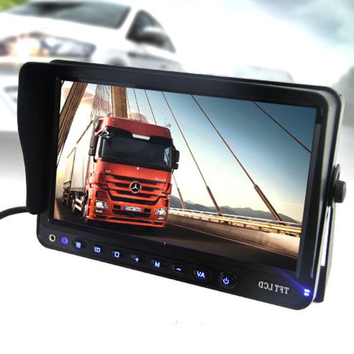 9 inch car bus truck rear view reverse parking monitor backup kit lcd screen