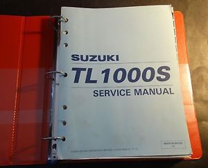 1997-2001 suzuki tl1000s,tl1000sx service manual binder 99500-39144-03e