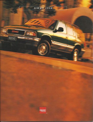 1996 gmc jimmy dealer sales brochure original showroom auto catalog literature