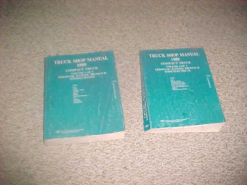 Ford truck shop manual 1989 compact truck volume 1 &amp; 2 aerostar ranger bronco ii