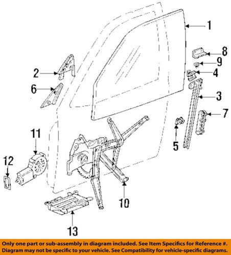 Bmw oem 92-98 318i door-guide slider 51321938884