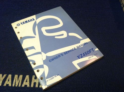 Yamaha oem owners service manual lit-11626-18-44 yamaha 2005 yz450ft