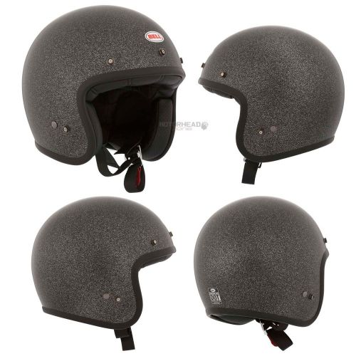 Bell helmet custom 500 black flake xsmall adult motorcycle open face