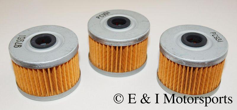 1998-2004 honda trx450es trx 450es 450 foreman **3 pack oil filter**