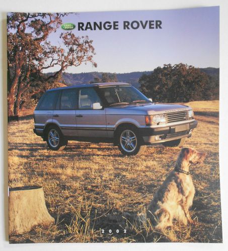 2002 land rover range rover sales brochure