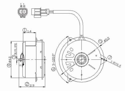 Tyc 630790 a/c condenser cooling fan motor new with lifetime warranty