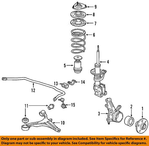 Honda oem 51360-s9a-a02 control arm/suspension control arm