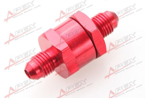 -4an an4 an -4 fuel non return one way check valve petrol diesel aluminium red