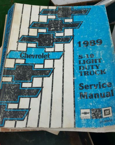 1989 chevrolet s-10 light duty truck service shop repair manual