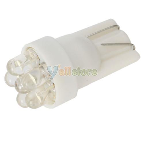 10pcs super white t10 6 led wedge light bulbs 194 2825 168 