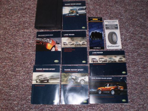 2006 land rover range sport suv owners manual books navigation guide case all