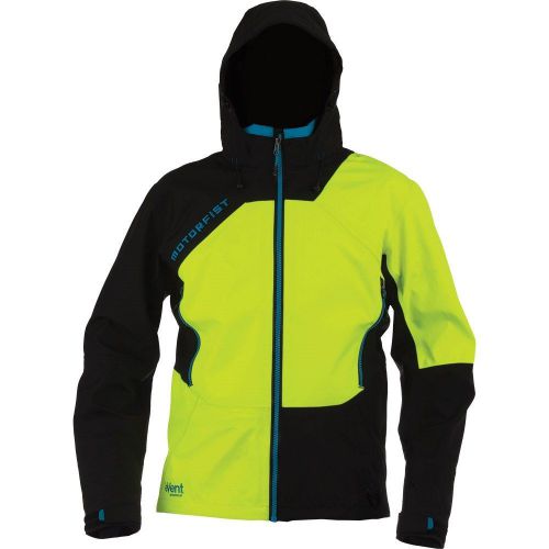 Motorfist snowmobile freeride jacket - waterproof - lg - black/hi-viz